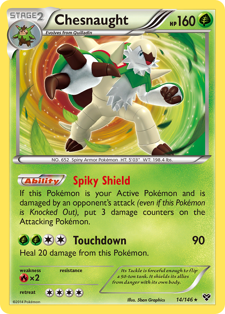 Chesnaught (14/146) [XY: Base Set] | Anubis Games and Hobby