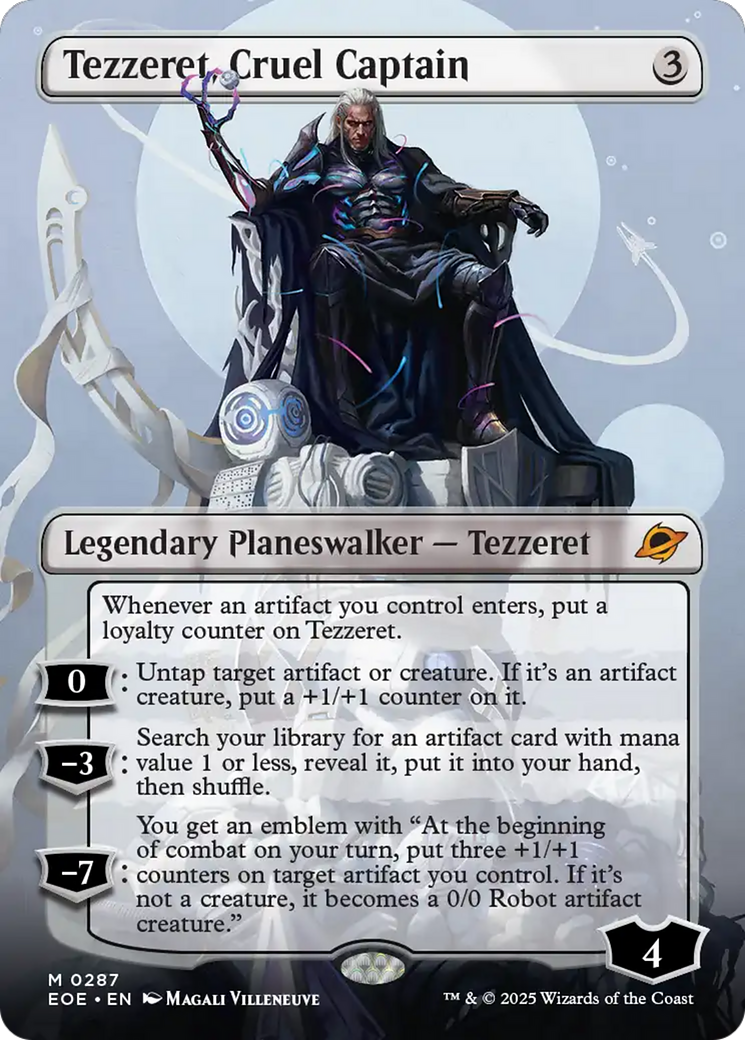 Tezzeret, Cruel Captain (Borderless) [Edge of Eternities] | Anubis Games and Hobby