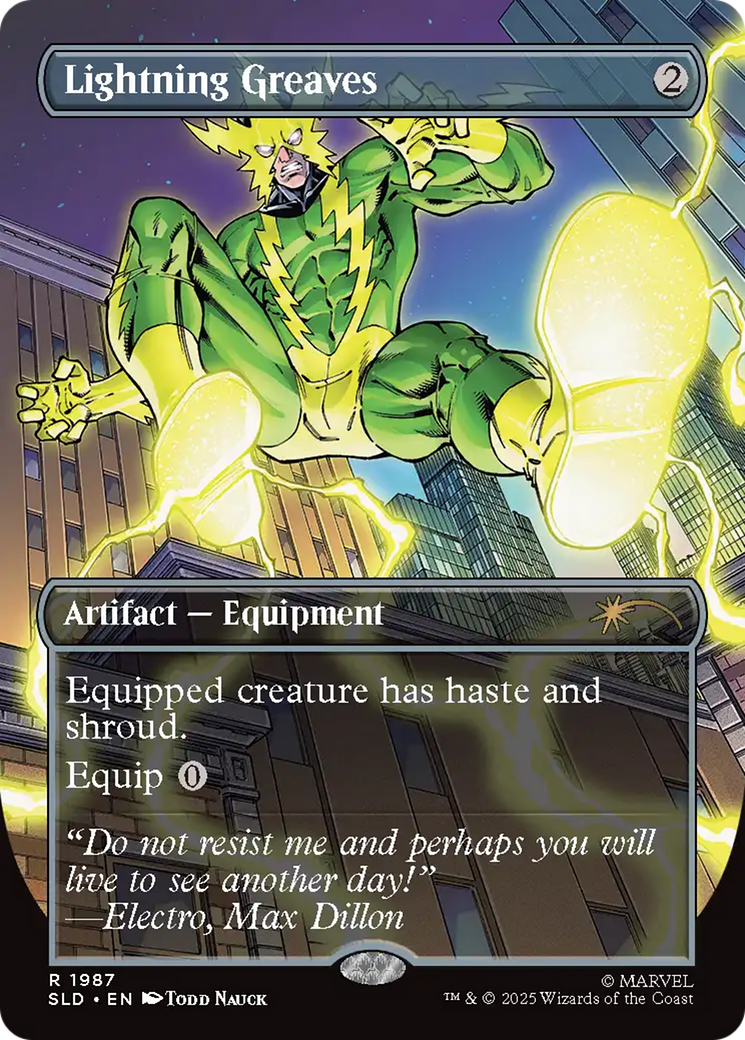 Lightning Greaves (1987) (Rainbow Foil) [Secret Lair Drop Series] | Anubis Games and Hobby