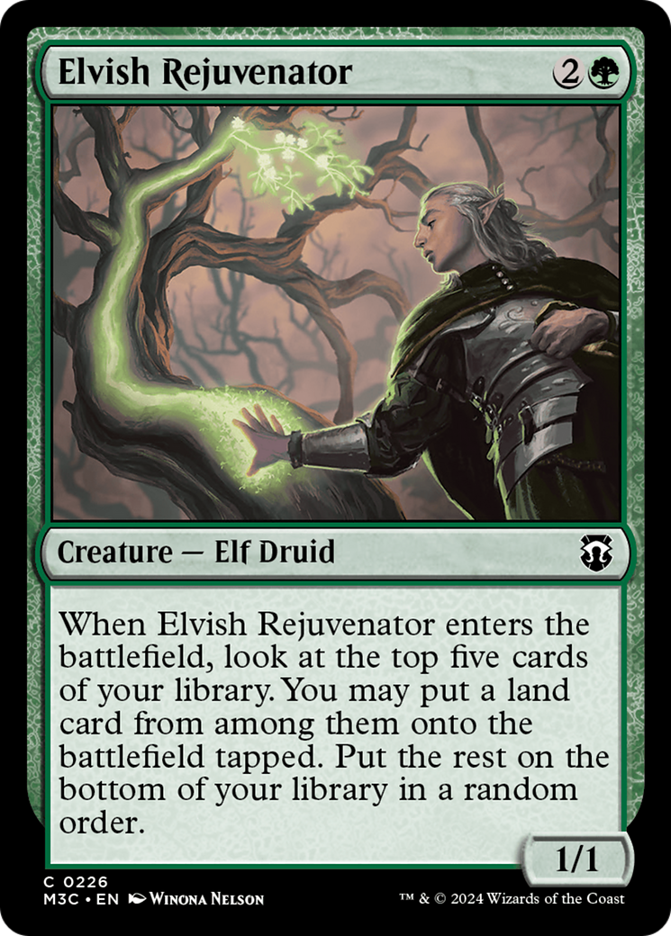 Elvish Rejuvenator (Ripple Foil) [Modern Horizons 3 Commander] | Anubis Games and Hobby