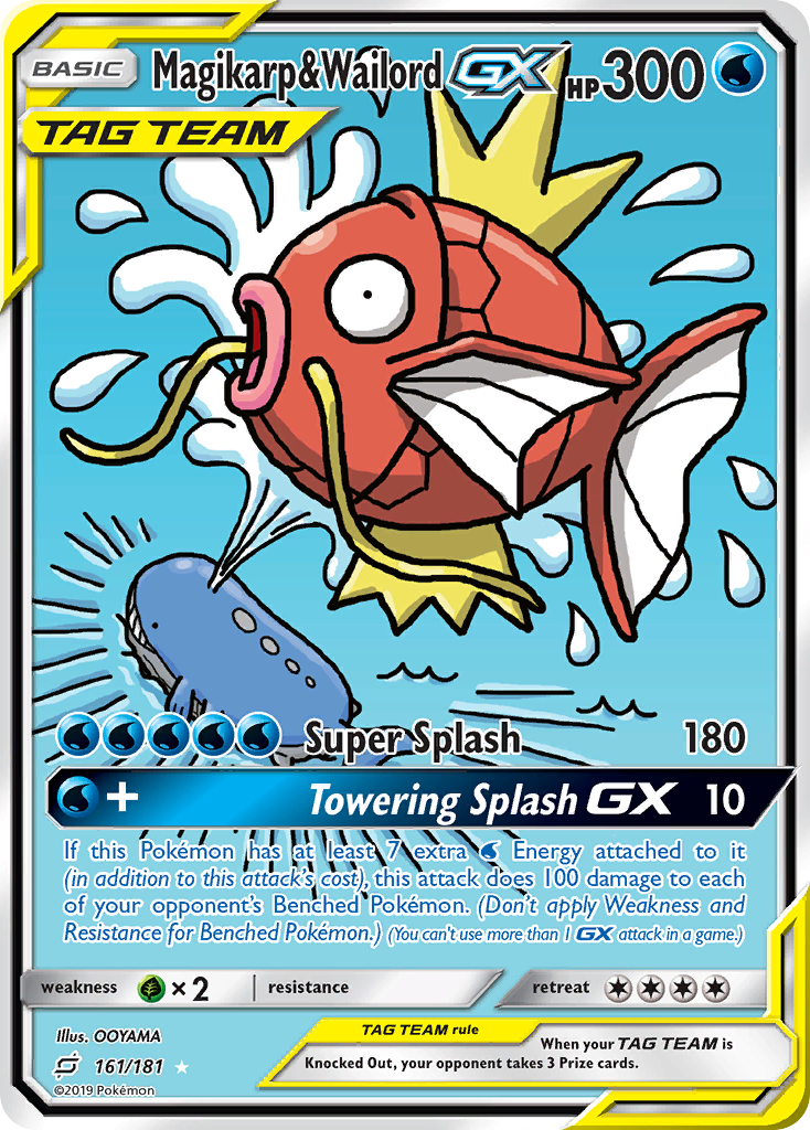 Magikarp & Wailord GX (161/181) [Sun & Moon: Team Up] | Anubis Games and Hobby