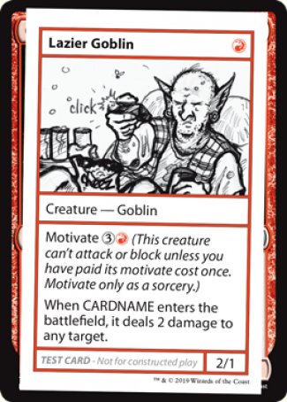 Lazier Goblin (2021 Edition) [Mystery Booster Playtest Cards] | Anubis Games and Hobby