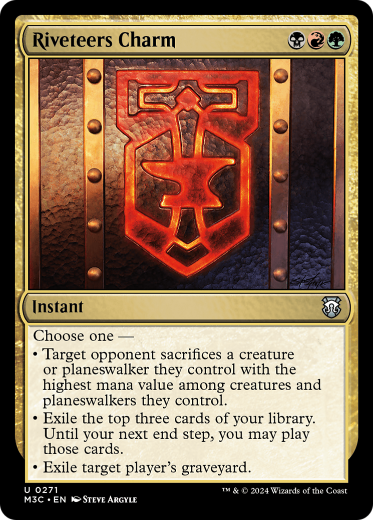 Riveteers Charm (Ripple Foil) [Modern Horizons 3 Commander] | Anubis Games and Hobby