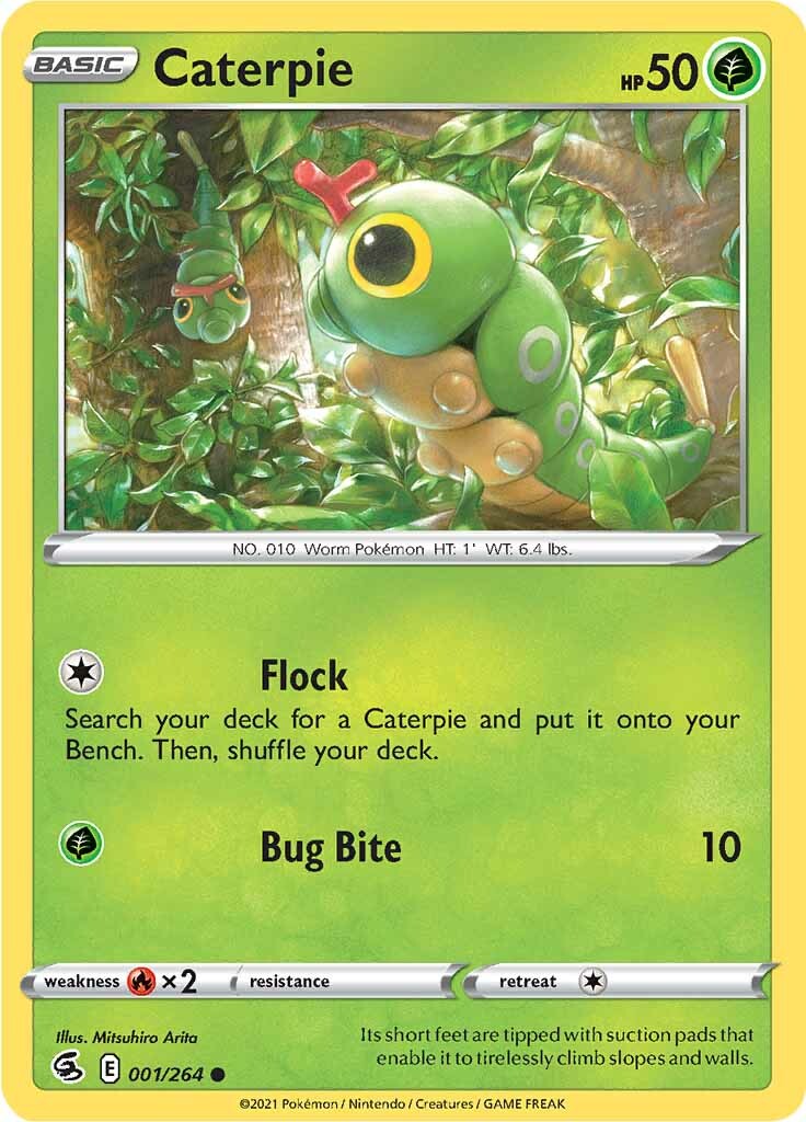 Caterpie (001/264) [Sword & Shield: Fusion Strike] | Anubis Games and Hobby