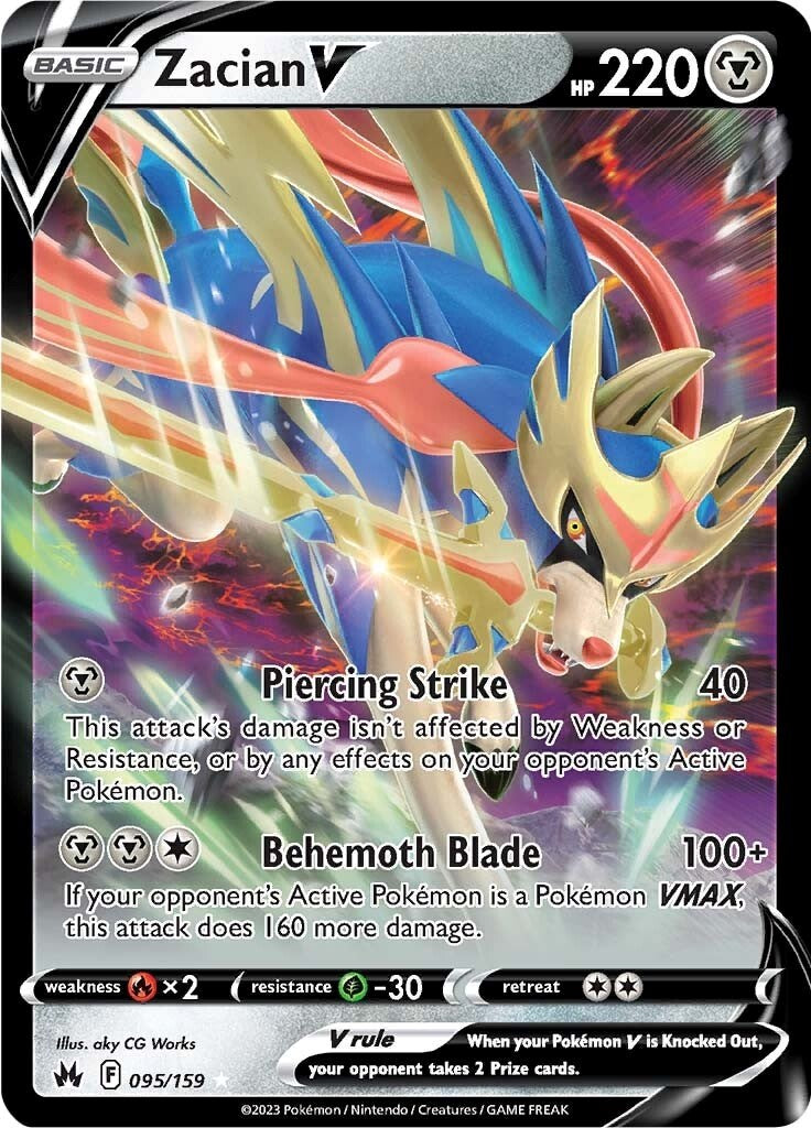 Zacian V (095/159) [Sword & Shield: Crown Zenith] | Anubis Games and Hobby