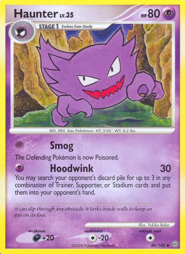 Haunter (40/100) [Diamond & Pearl: Stormfront] | Anubis Games and Hobby
