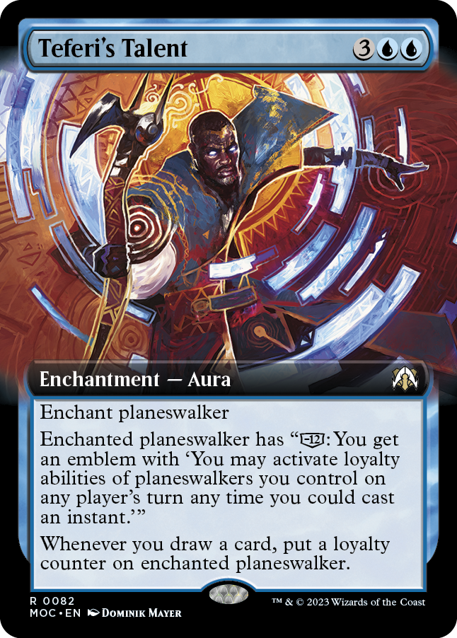 Teferi's Talent (Extended Art) [March of the Machine Commander] | Anubis Games and Hobby