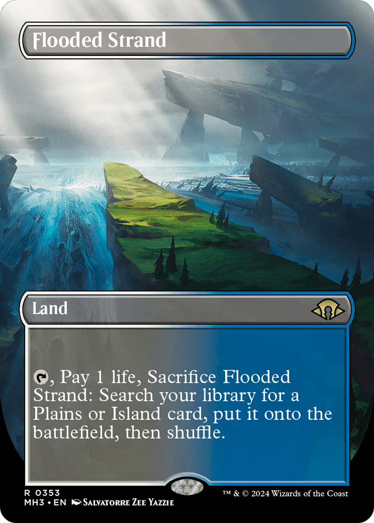 Flooded Strand (Borderless) [Modern Horizons 3] | Anubis Games and Hobby