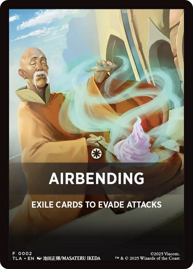 Airbending Theme Card [Avatar: The Last Airbender Tokens] | Anubis Games and Hobby