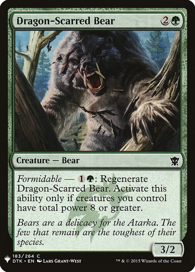 Dragon-Scarred Bear [Mystery Booster] | Anubis Games and Hobby