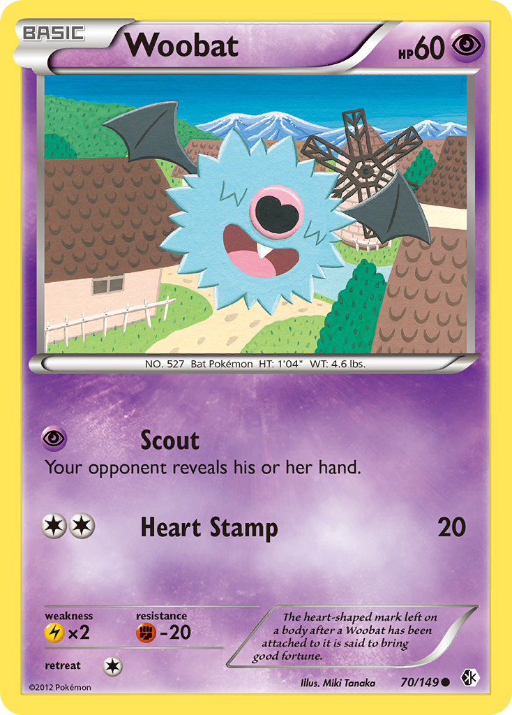 Woobat (70/149) [Black & White: Boundaries Crossed] | Anubis Games and Hobby