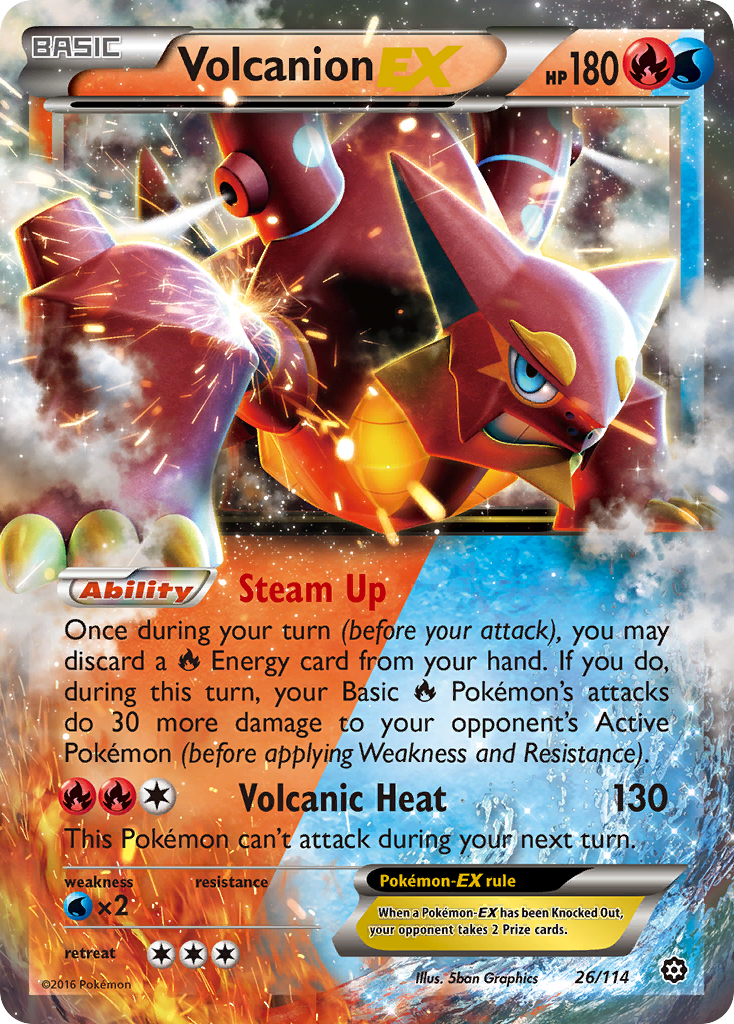 Volcanion EX (26/114) [XY: Steam Siege] | Anubis Games and Hobby