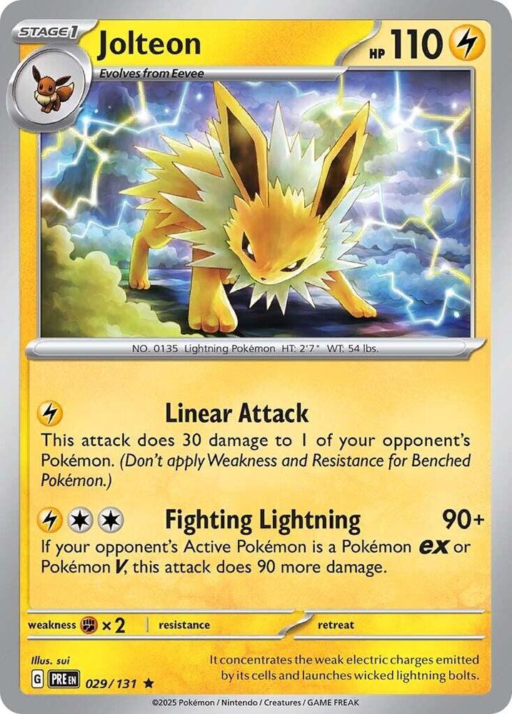 Jolteon (029/131) [Scarlet & Violet: Prismatic Evolutions] | Anubis Games and Hobby
