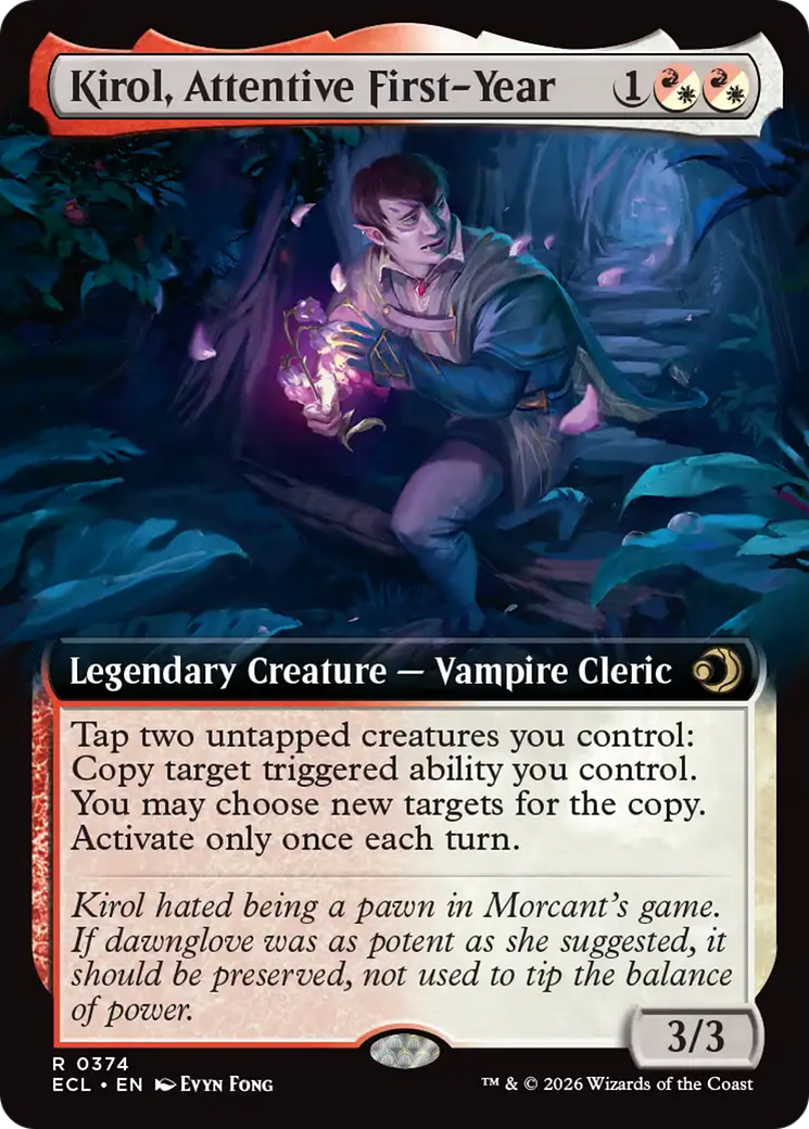 Kirol, Attentive First-Year (Extended Art) [Lorwyn Eclipsed] | Anubis Games and Hobby