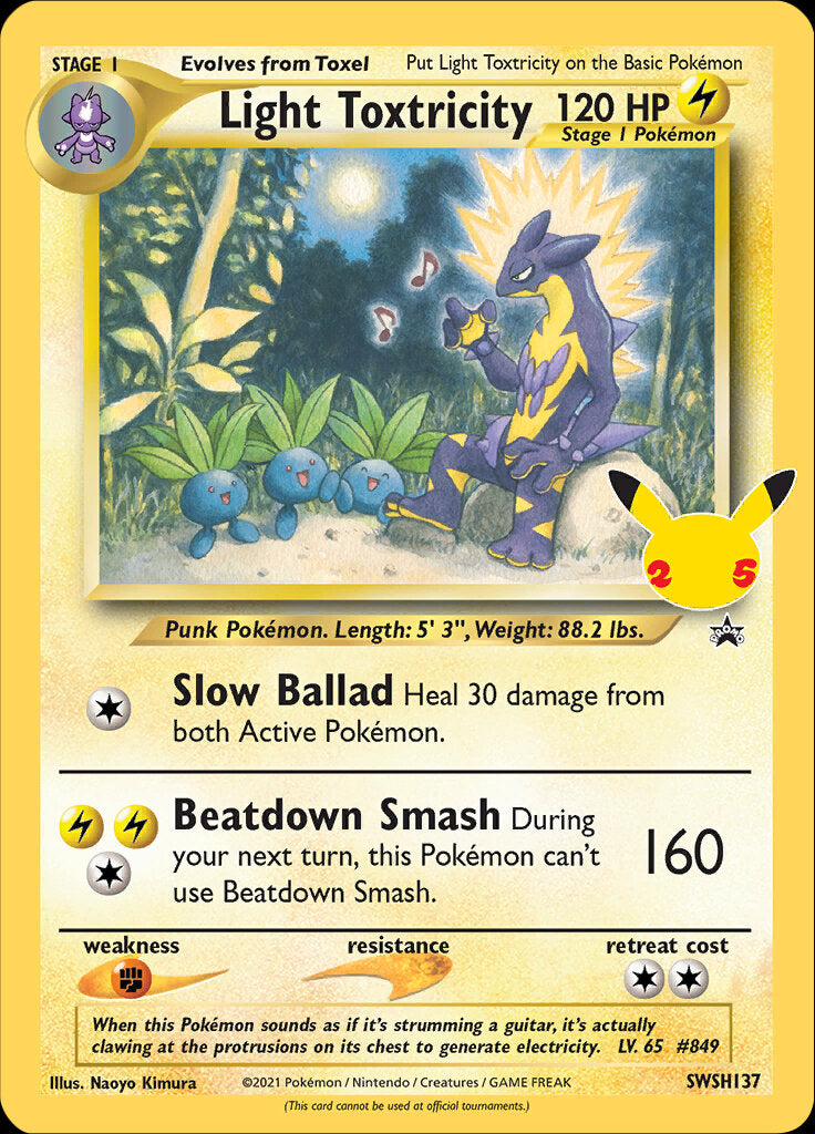 Light Toxtricity (SWSH137) (Celebrations) [Sword & Shield: Black Star Promos] | Anubis Games and Hobby