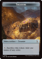 Dragon // Treasure Double-Sided Token [Reality Fracture Tokens] | Anubis Games and Hobby