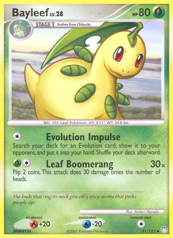 Bayleef (41/123) [Diamond & Pearl: Mysterious Treasures] | Anubis Games and Hobby