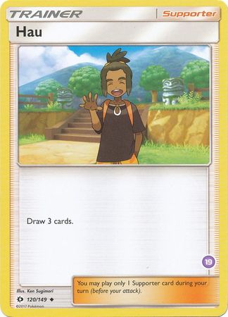 Hau (120/149) (Deck Exclusive #19) [Sun & Moon: Trainer Kit - Alolan Sandslash] | Anubis Games and Hobby