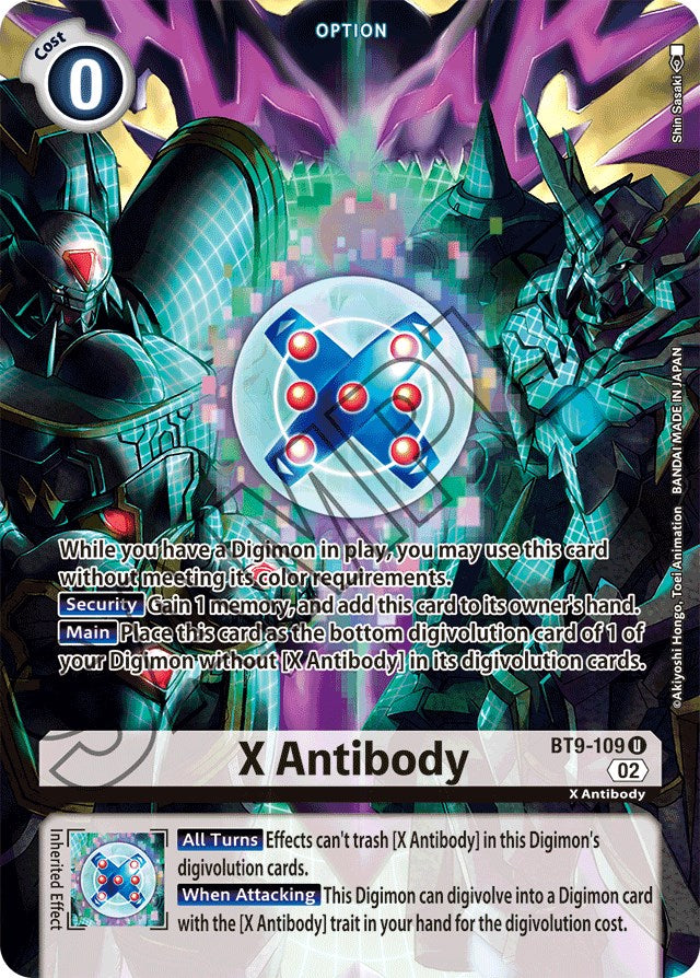 X Antibody [BT9-109] (Alternate Art) [Starter Deck: Beelzemon Advanced Deck Set] | Anubis Games and Hobby