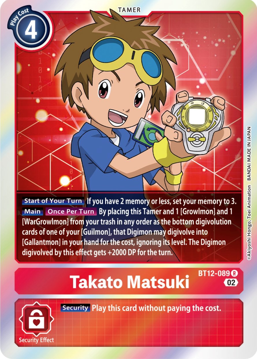 Takato Matsuki [BT12-089] [Across Time] | Anubis Games and Hobby