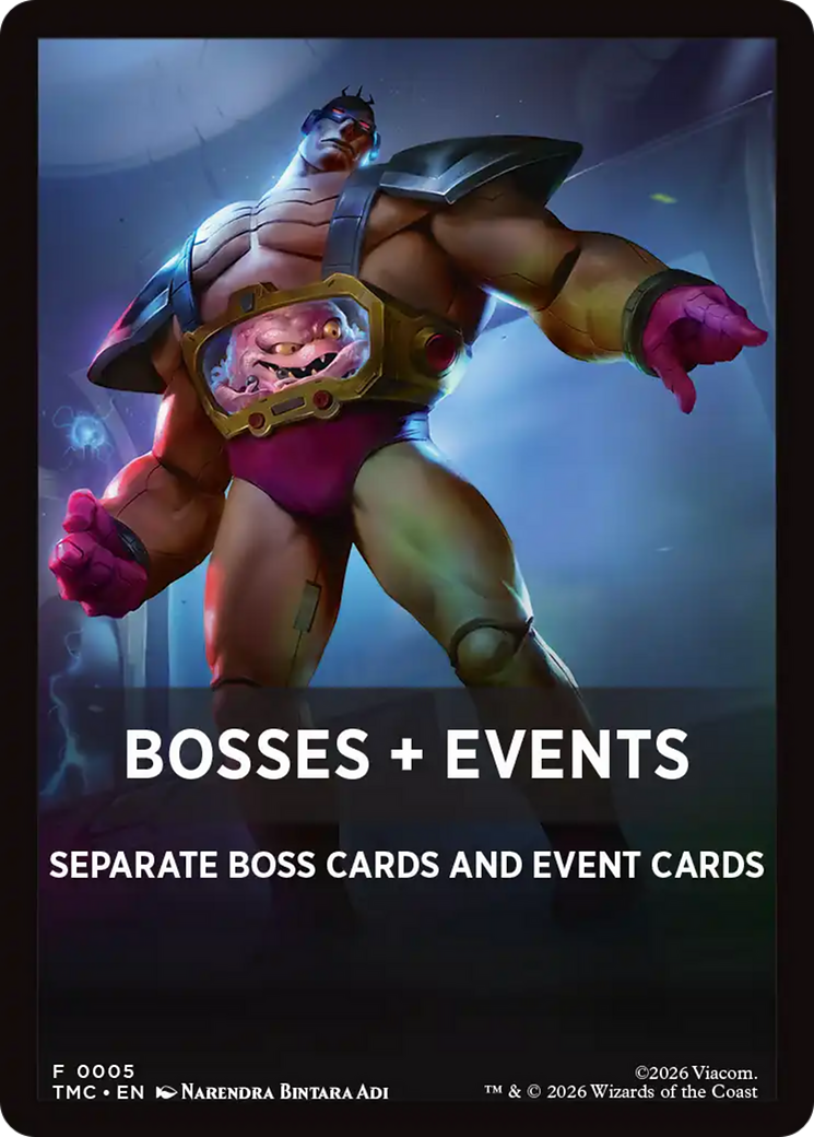 Bosses + Events [Teenage Mutant Ninja Turtles Commander Tokens] | Anubis Games and Hobby