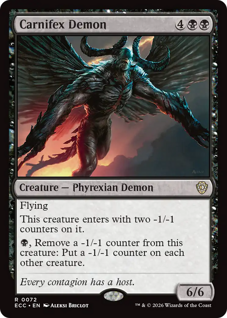 Carnifex Demon [Lorwyn Eclipsed Commander] | Anubis Games and Hobby