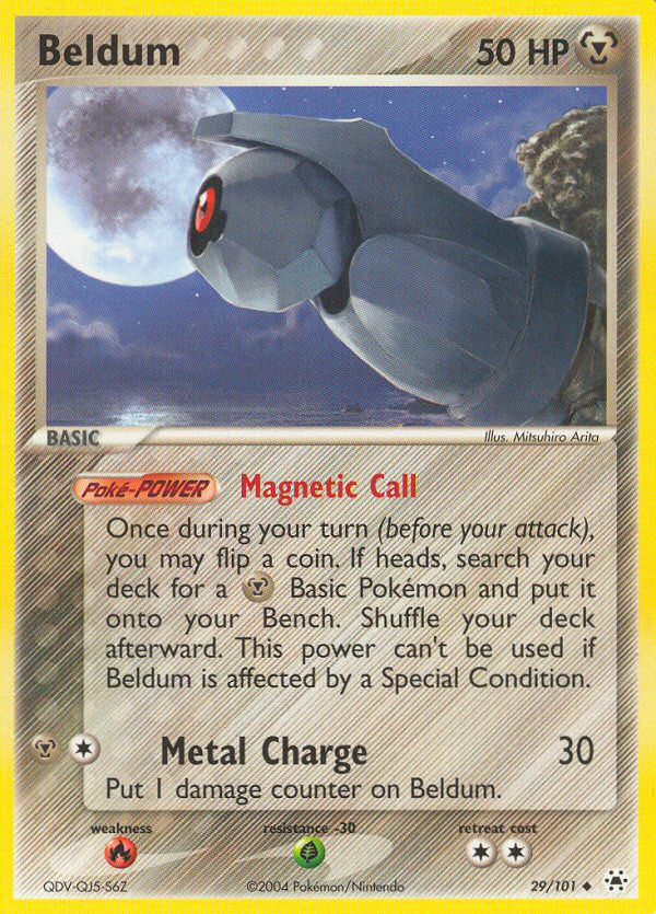 Beldum (29/101) [EX: Hidden Legends] | Anubis Games and Hobby