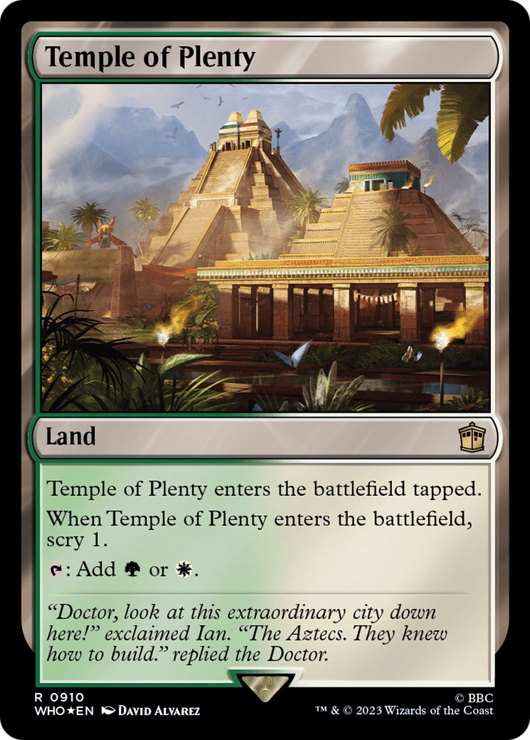 Temple of Plenty (Surge Foil) [Doctor Who] | Anubis Games and Hobby