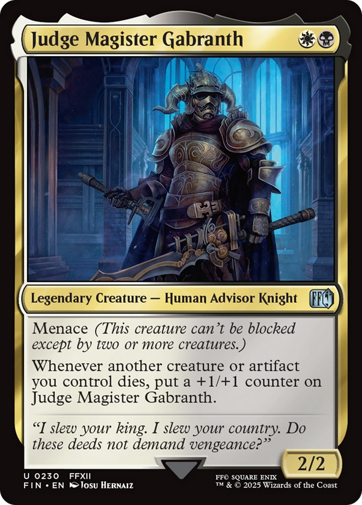 Judge Magister Gabranth [FINAL FANTASY] | Anubis Games and Hobby