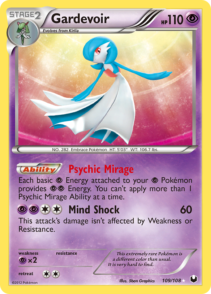 Gardevoir (109/108) [Black & White: Dark Explorers] | Anubis Games and Hobby
