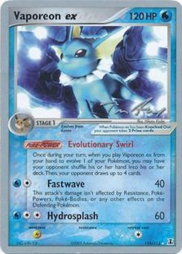 Vaporeon ex (110/113) (Legendary Ascent - Tom Roos) [World Championships 2007] | Anubis Games and Hobby