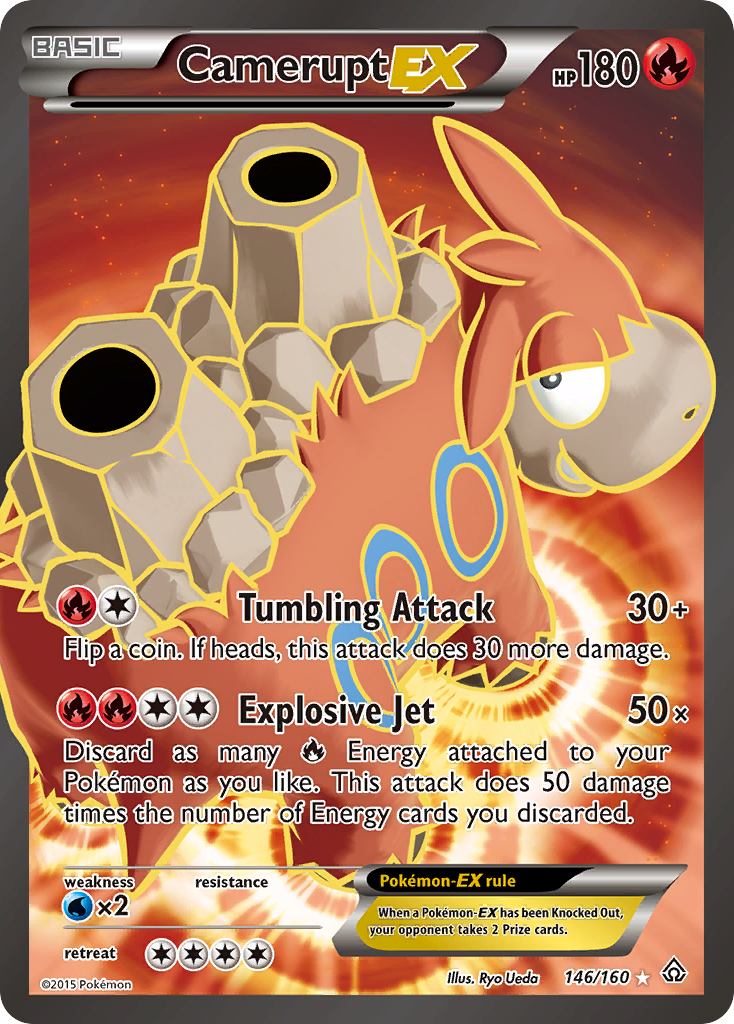 Camerupt EX (146/160) [XY: Primal Clash] | Anubis Games and Hobby