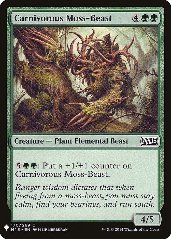 Carnivorous Moss-Beast [Mystery Booster] | Anubis Games and Hobby