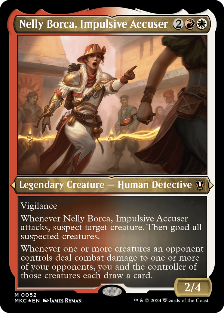 Nelly Borca, Impulsive Accuser (Display Commander) [Murders at Karlov Manor Commander] | Anubis Games and Hobby