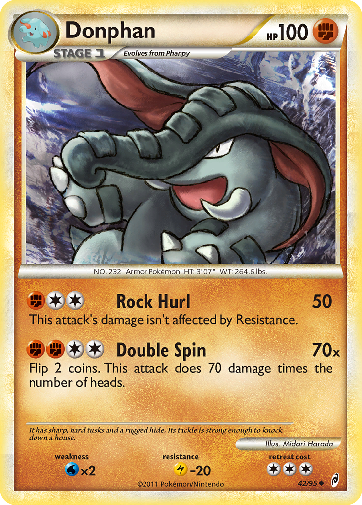 Donphan (42/95) [HeartGold & SoulSilver: Call of Legends] | Anubis Games and Hobby