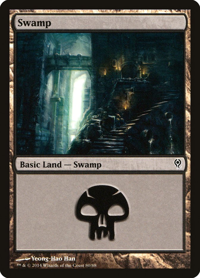 Swamp (80) [Duel Decks: Jace vs. Vraska] | Anubis Games and Hobby