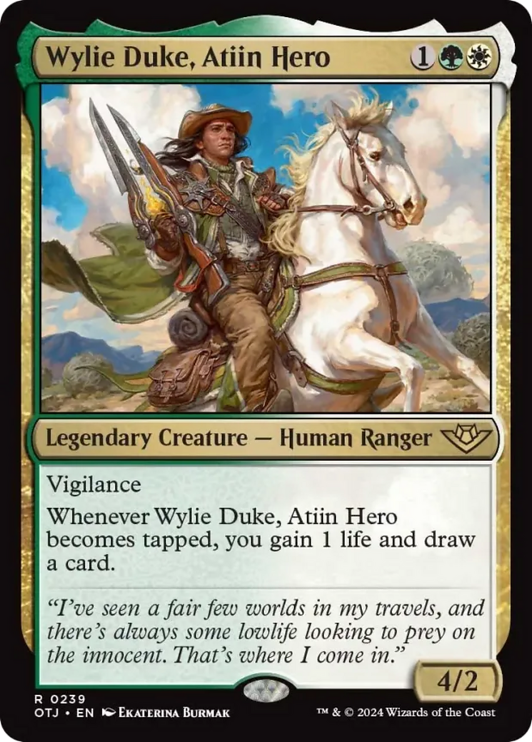 Wylie Duke, Atiin Hero [Outlaws of Thunder Junction] | Anubis Games and Hobby