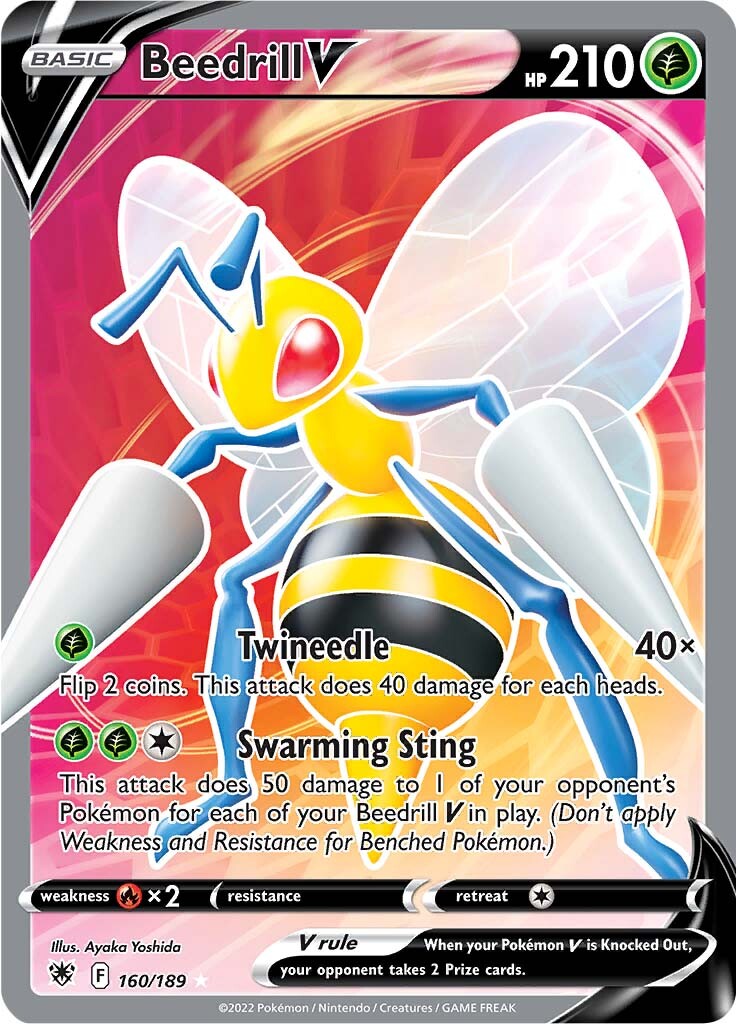 Beedrill V (160/189) [Sword & Shield: Astral Radiance] | Anubis Games and Hobby