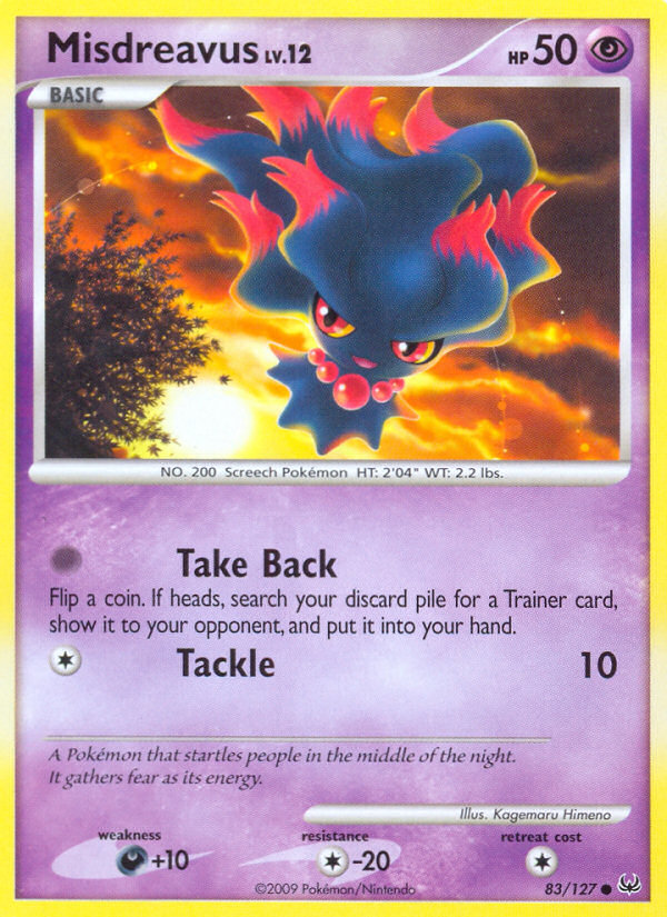 Misdreavus (83/127) [Platinum: Base Set] | Anubis Games and Hobby