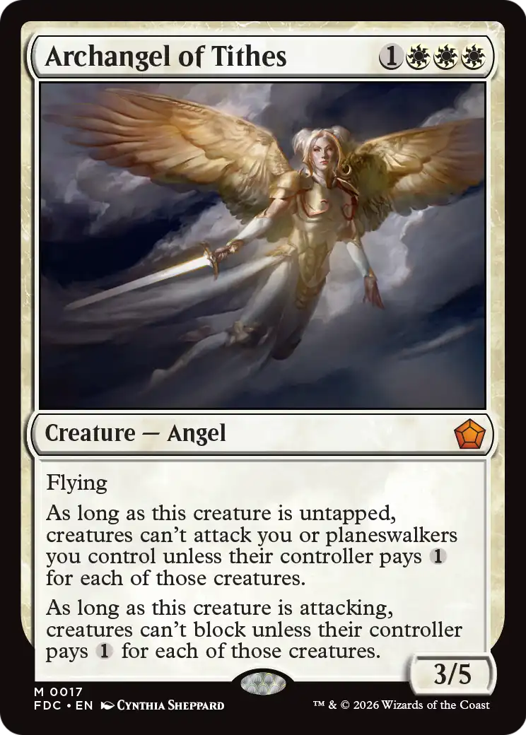 Archangel of Tithes [Foundations Commander] | Anubis Games and Hobby