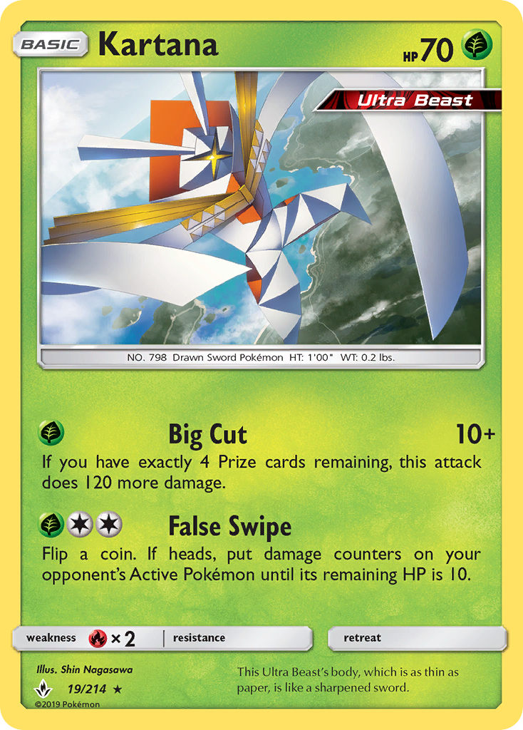 Kartana (19/214) [Sun & Moon: Unbroken Bonds] | Anubis Games and Hobby