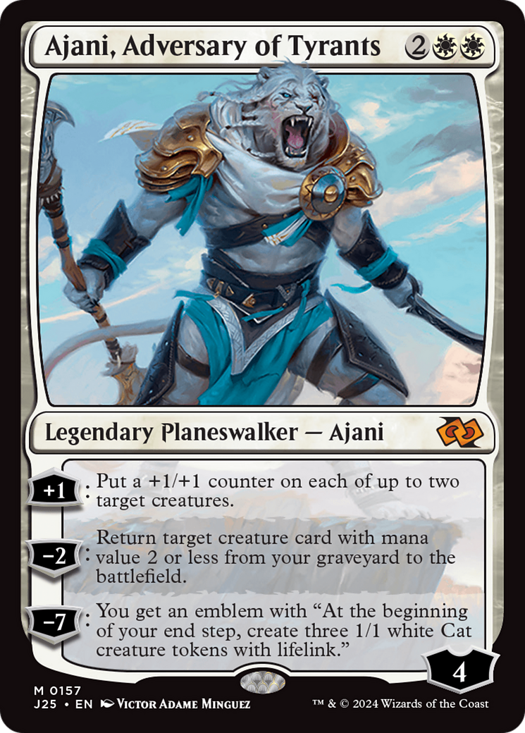Ajani, Adversary of Tyrants [Foundations Jumpstart] | Anubis Games and Hobby