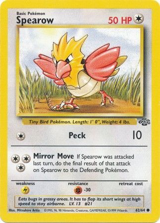 Spearow (62/64) [Jungle Unlimited] | Anubis Games and Hobby