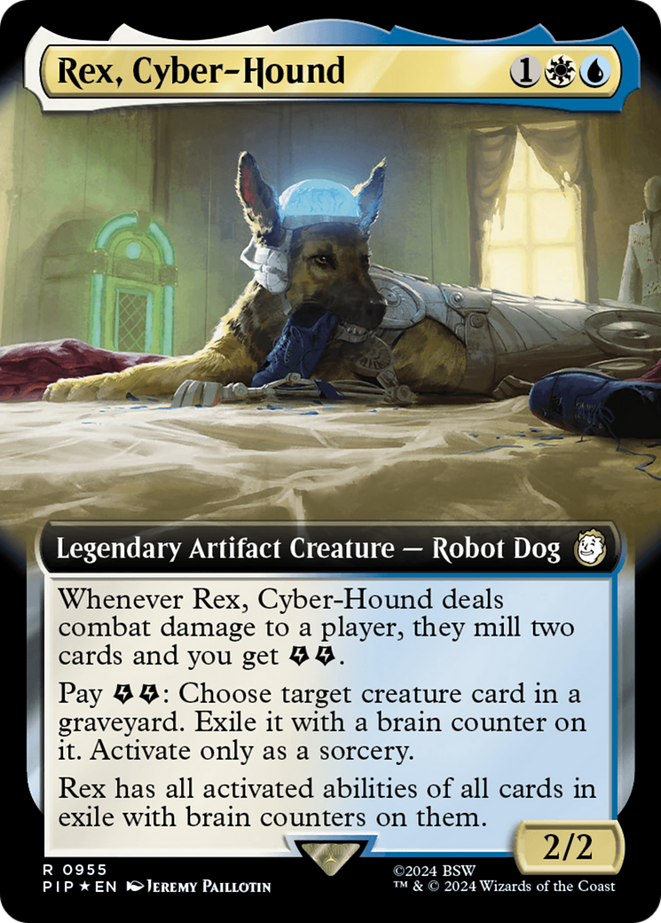 Rex, Cyber-Hound (Extended Art) (Surge Foil) [Fallout] | Anubis Games and Hobby