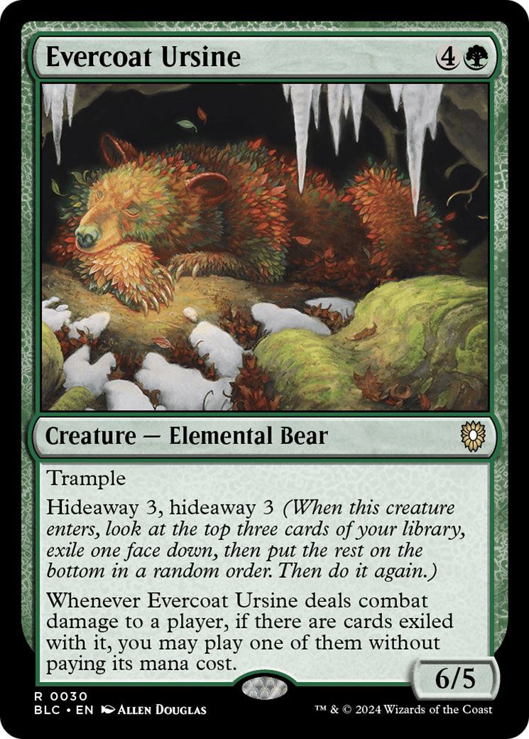 Evercoat Ursine [Bloomburrow Commander] | Anubis Games and Hobby