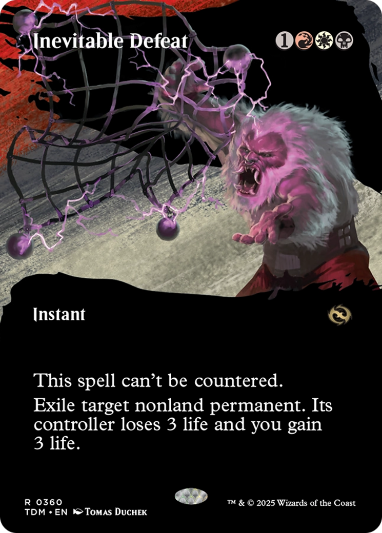 Inevitable Defeat (Borderless) [Tarkir: Dragonstorm] | Anubis Games and Hobby