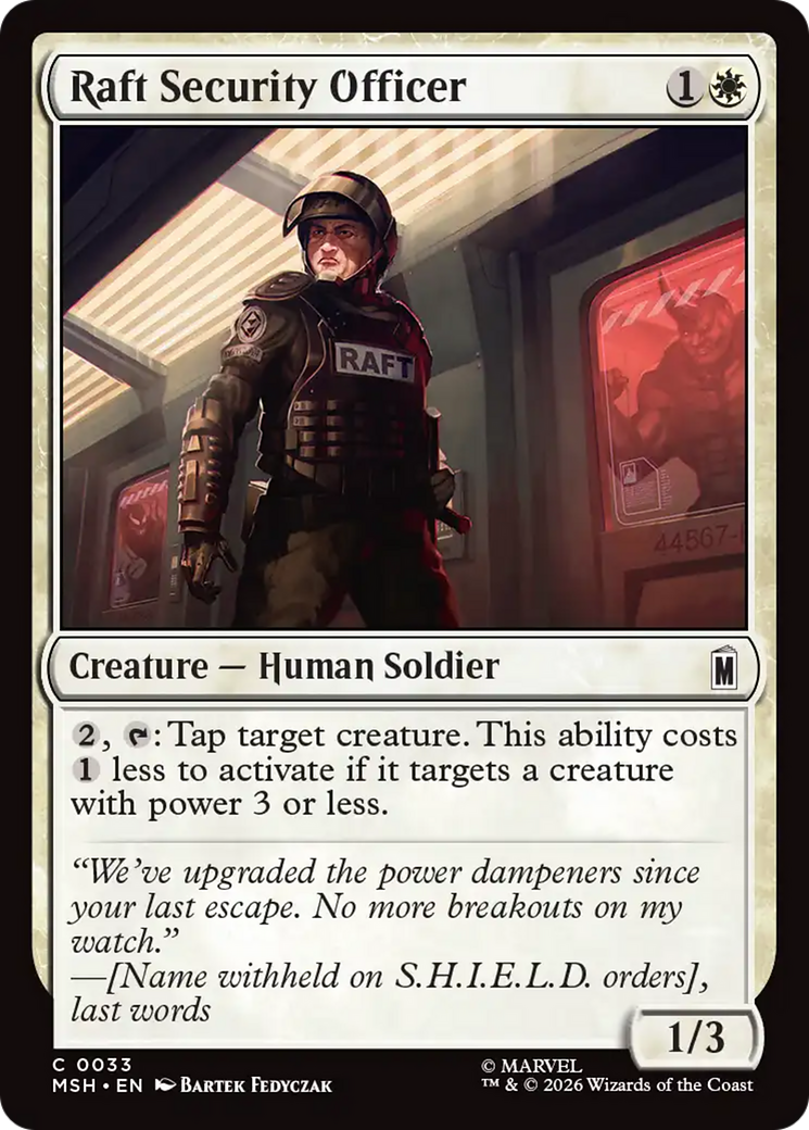 Raft Security Officer [Marvel Super Heroes] | Anubis Games and Hobby