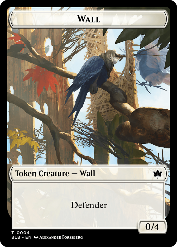 Wall Token [Bloomburrow Tokens] | Anubis Games and Hobby