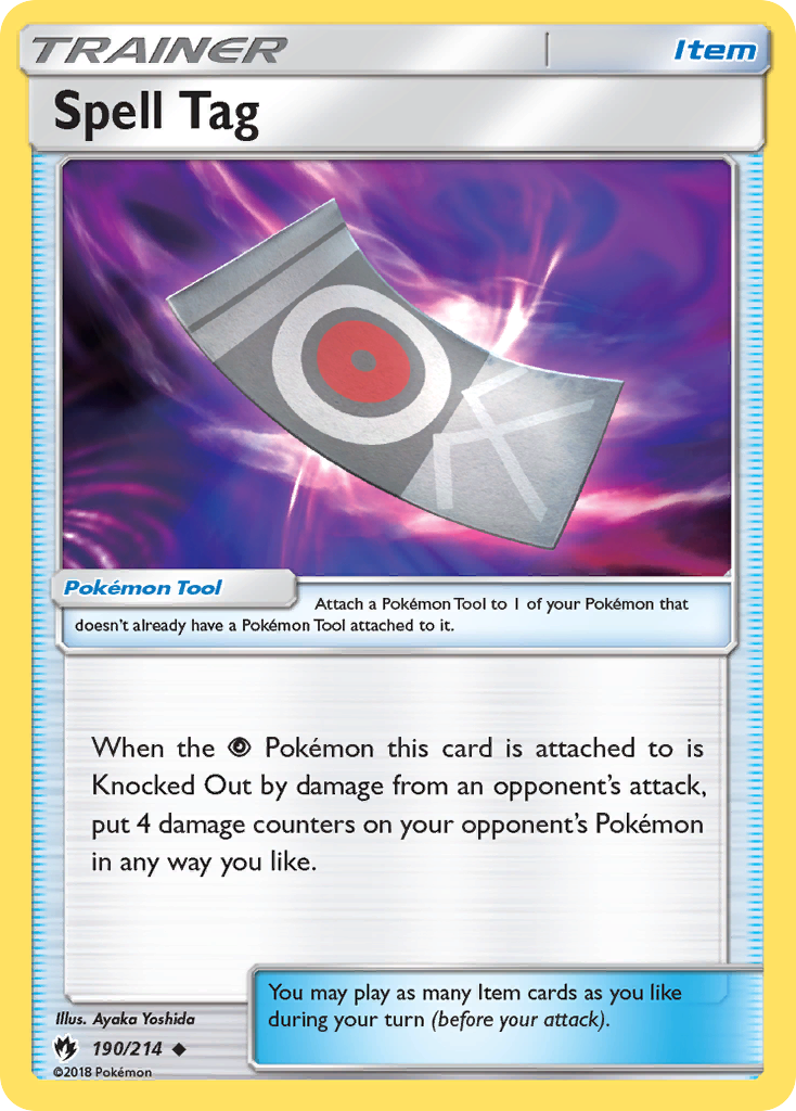 Spell Tag (190/214) [Sun & Moon: Lost Thunder] | Anubis Games and Hobby