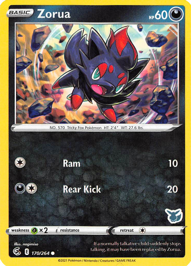 Zorua (170/264) (Eevee Deck) [Battle Academy 2022] | Anubis Games and Hobby